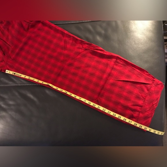 Victoria’s Secret red sparkly checkered 2-pc pajama set - Picture 10 of 16